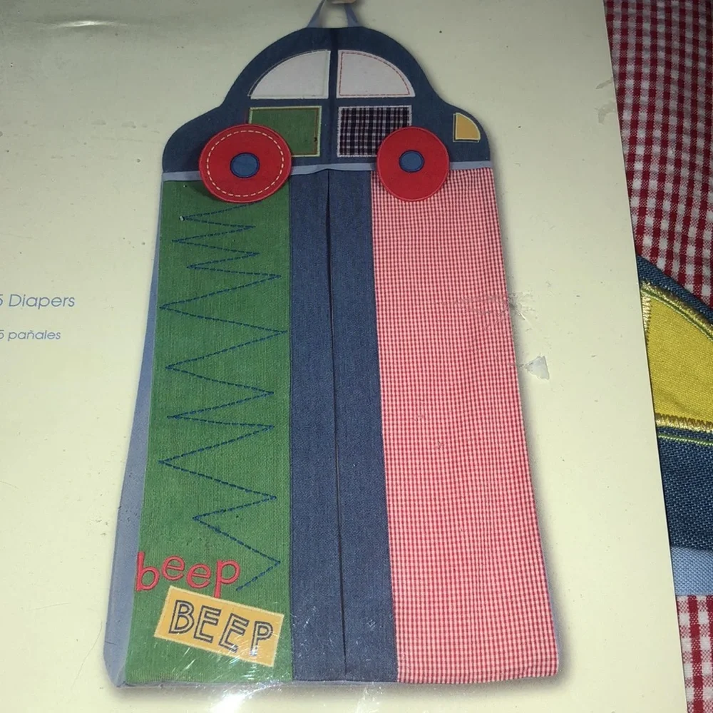 Vintage Deadstock Gund Baby Happy Moments Diaper Stacker Storage‎ Car New